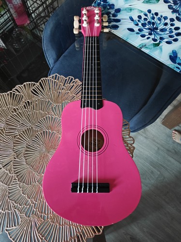 Sky pink acoustic guitar - cb,