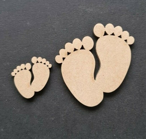 Pairs baby feet mdf craft - baby,