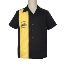 Men Rockabilly Black Bowling