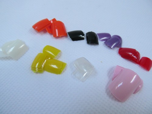 500x false toe nails - false, full
