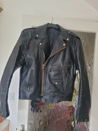 Vintage leather bikers jacket - vintage,