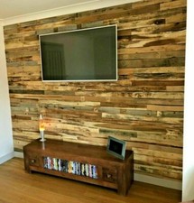 20 m2 Rustic Reclaimed Pallet Wood Wall Cladding Recycled Timber Planks / Boards