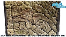 Aquarium Vivarium Background 3D THIN ROCK 58x40cm for Fluval Roma 90fish tank