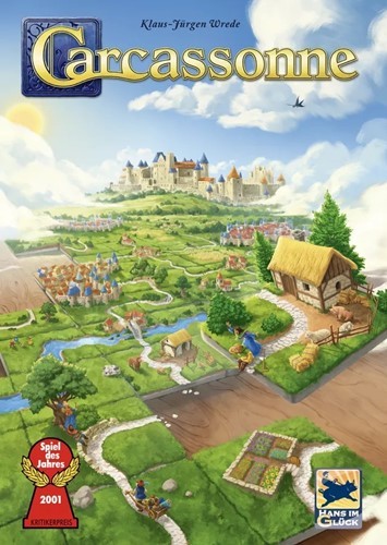 Carcassonne board game with - board,