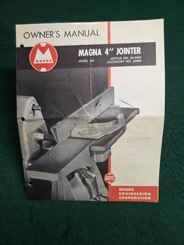Shopsmith magna jointer - , 4"