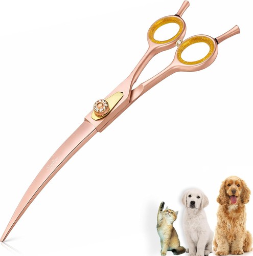 Curved dog grooming - curved,