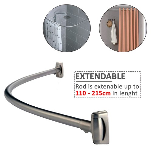 Shower curtain rod - rail, /