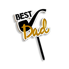 Acrylic Cake Topper Best Dad