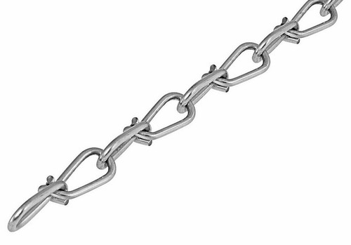 Galvanised chain knotted - chain, steel