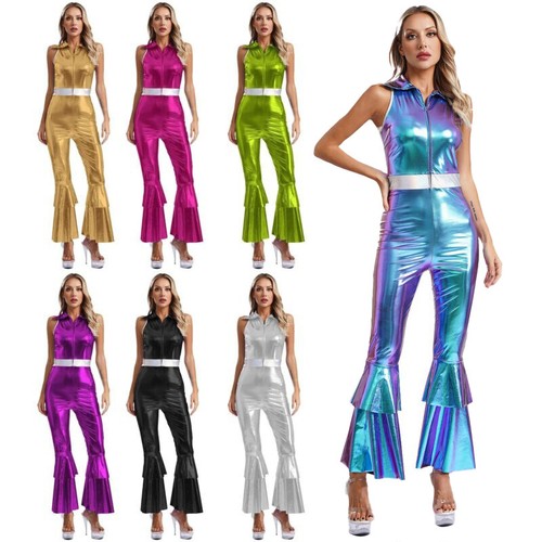 Women 70s disco costume - women's,