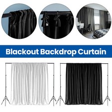 3M/6M Black White Backdrop Curtain Background Drape Stage Wedding Party Decor