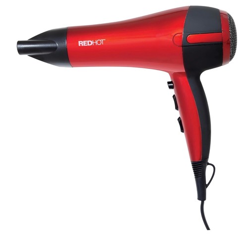 Red hot 2200w hair dryer - hot,