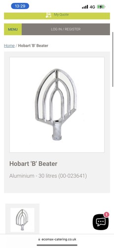 Hobart mixer 30qt beater - hobart,