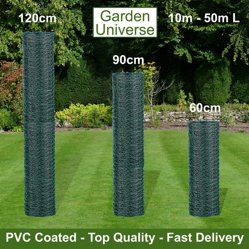 Chicken wire pvc coated green - pvc,