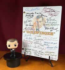 Goldfinger Script Signed- Autograph Reprints- Sean Connery- James Bond 007