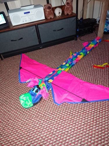 Cartoon dragon kite - cartoon,