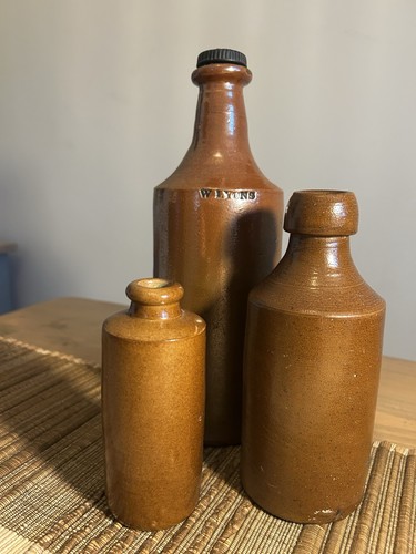 Antique collection three brown - collection,
