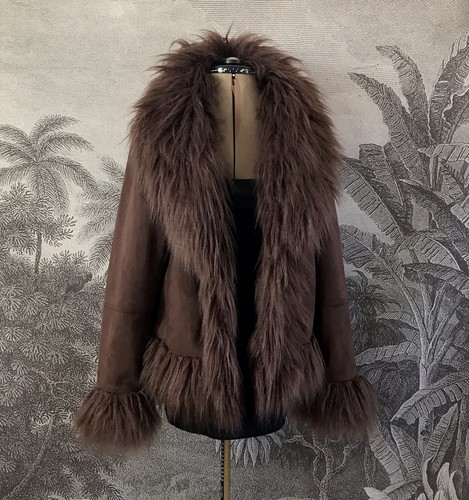 Afghan coat brown - coat, penny