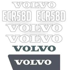 VOLVO ECR58D STICKER DECAL SET