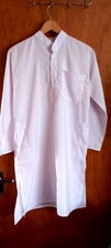 Indian kurta pyjama wedding men, size Small White. 