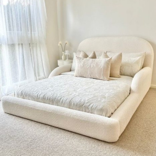 Teddy boucle bed frame - teddy, velvet