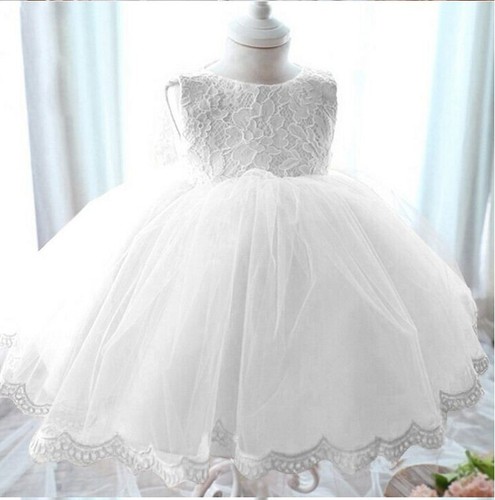 Baby lace tulle ivory dress - lace,