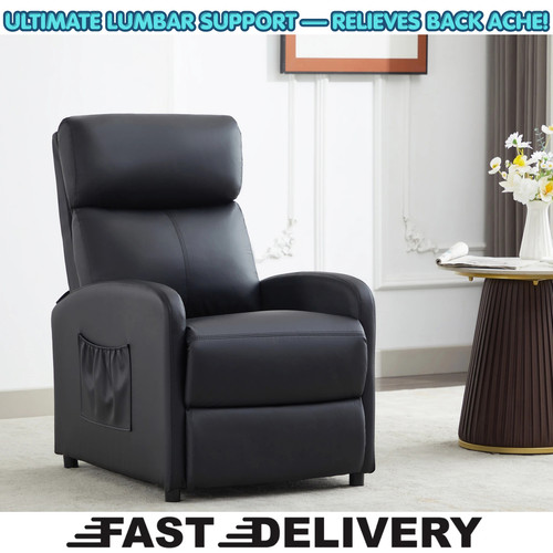 Recliner chair push - recliner, back