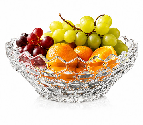 Orkideh glass bowl large heavy - glass,