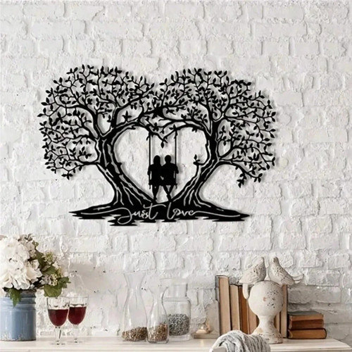 Love tree metal wall - wall, decor