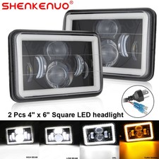 Pair 4x6"inch LED Headlights