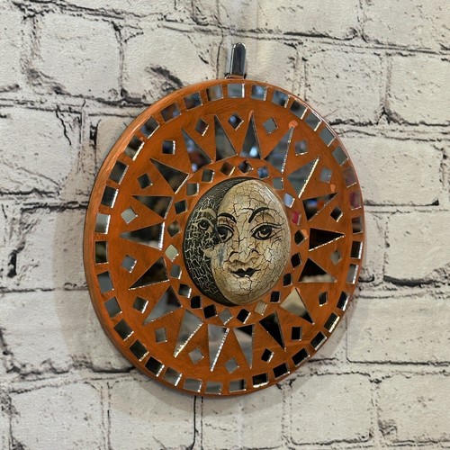 Sun moon face mosaic - moon,