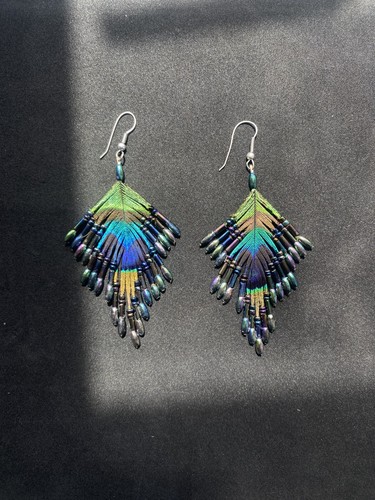 Handmade boho peacock - peacock, feather