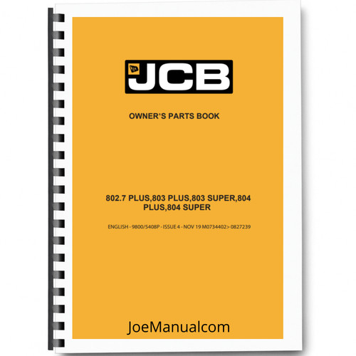 Jcb 804 super 802 - super, 802.7