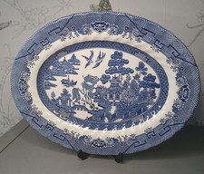 Royal Wessex Blue Willow Oval