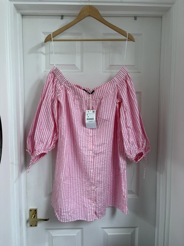 New women zara pink - zara, striped