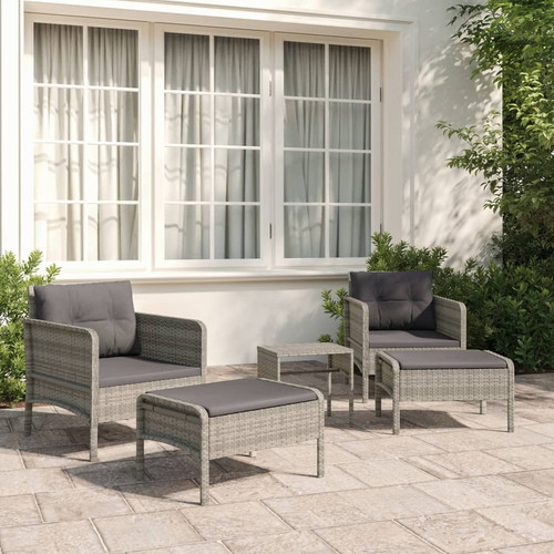 Garden lounge set - lounge, grey