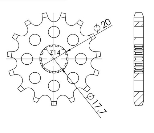 428 teeth step sprocket - 16,
