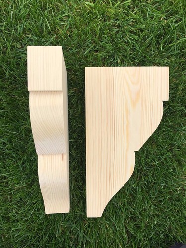 Wooden corbels shelf - wooden, (shelf