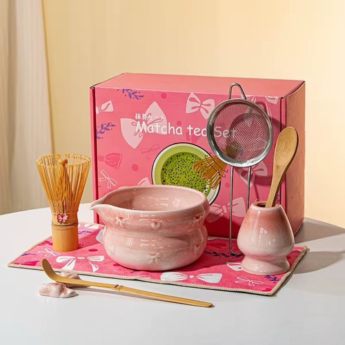 Piece matcha set pink - 8, –