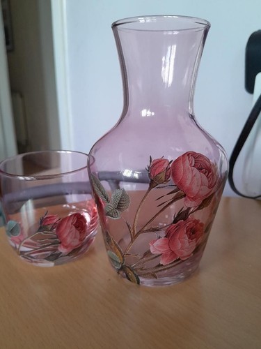 Italian glass bedside - italian, cabinet