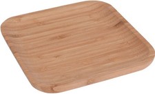 Bamboo Wooden Serving Square Tray 17cm Solid Wood Platter Breakfast Tea Trays