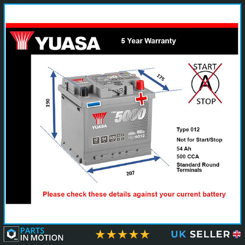 Battery fits mazda mx5 - fits, 2