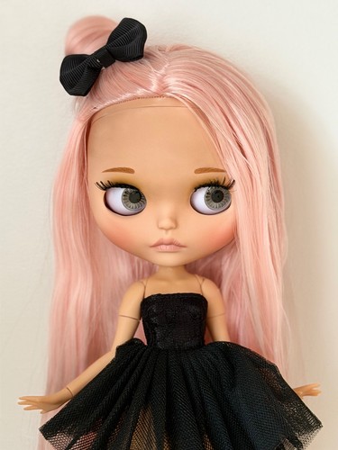 Blythe style doll long pink - blythe, doll,