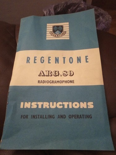 Regentone radio gramophone - regentone,