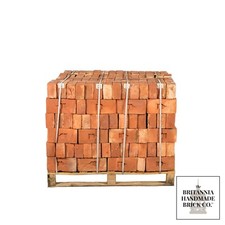 Handmade Red Bricks Imperial 2 5/8" Facing Brick, Pack of 336 Wall Bricks