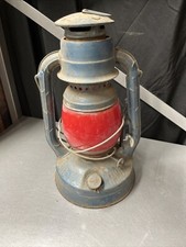 Vintage Antique Dietz Little Giant Lantern with Red Lamp