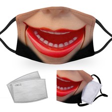 Ventriloquist's Dummy - Halloween Costume - Adult Face Masks - 2 Filters Include