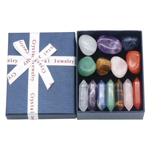 14pcs reiki healing crystals - 14pcs,