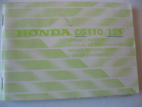 1985 honda cg110 cg125 - 1985, 85