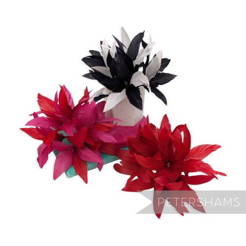 Large kay feather pom flower - pom,